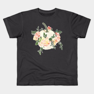 Floral Pumpkin Kids T-Shirt